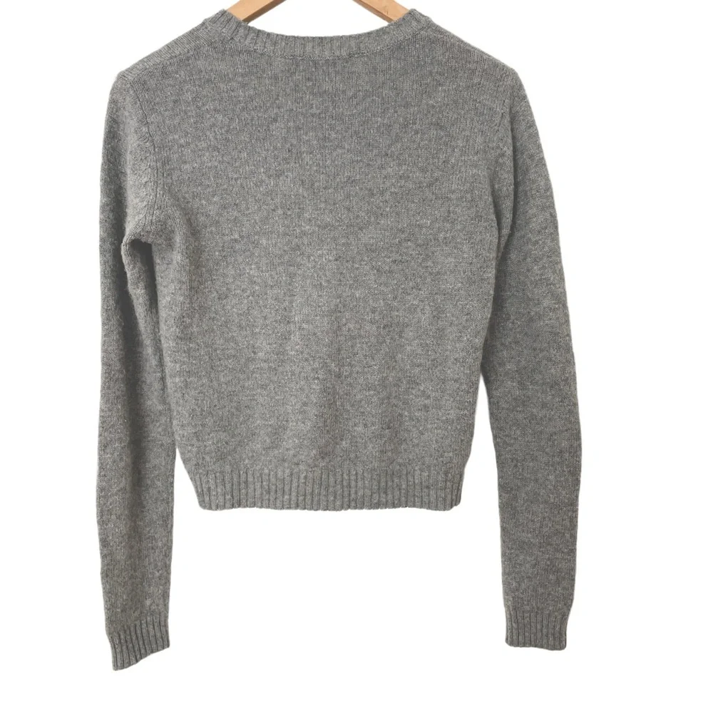 BRANDY MELVILLE Gray Gracie Pullover Sweater - Excellent Pre-Owned Condi…